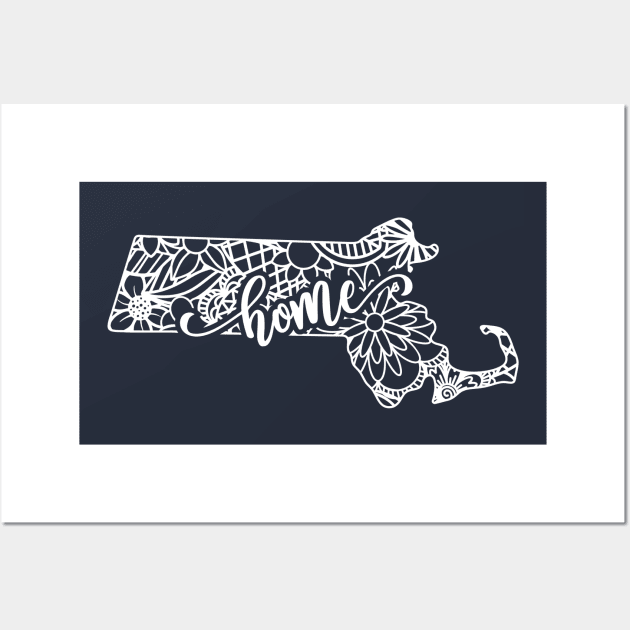 Massachusetts is my home Wall Art by LouMax